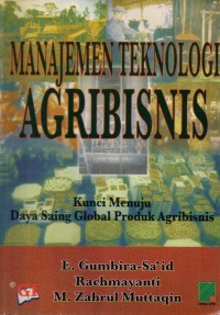 Image of Manajemen Teknologi Agribisnis