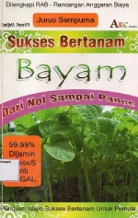 Image of Sukses Bertanam Bayam