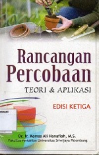 Image of Rancangan Percobaan Teori dan Aplikasi