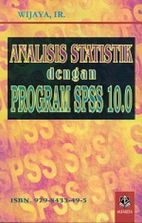 Image of Analisis Statistik Dengan Program SPSS 10.0
