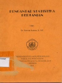 Image of Pengantar Statistika Pertanian