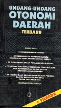 Image of Undang - Undang Otonomi Daerah Terbaru